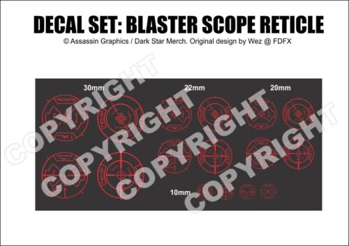 Blaster decal set - Blaster Scope Reticles