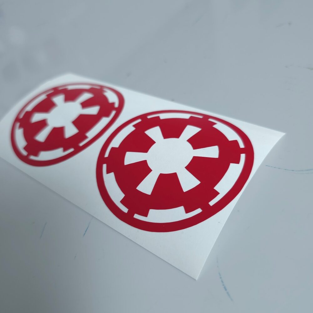 Helmet decal set – Star Wars sienar test pilot helmet cogs - Image 2